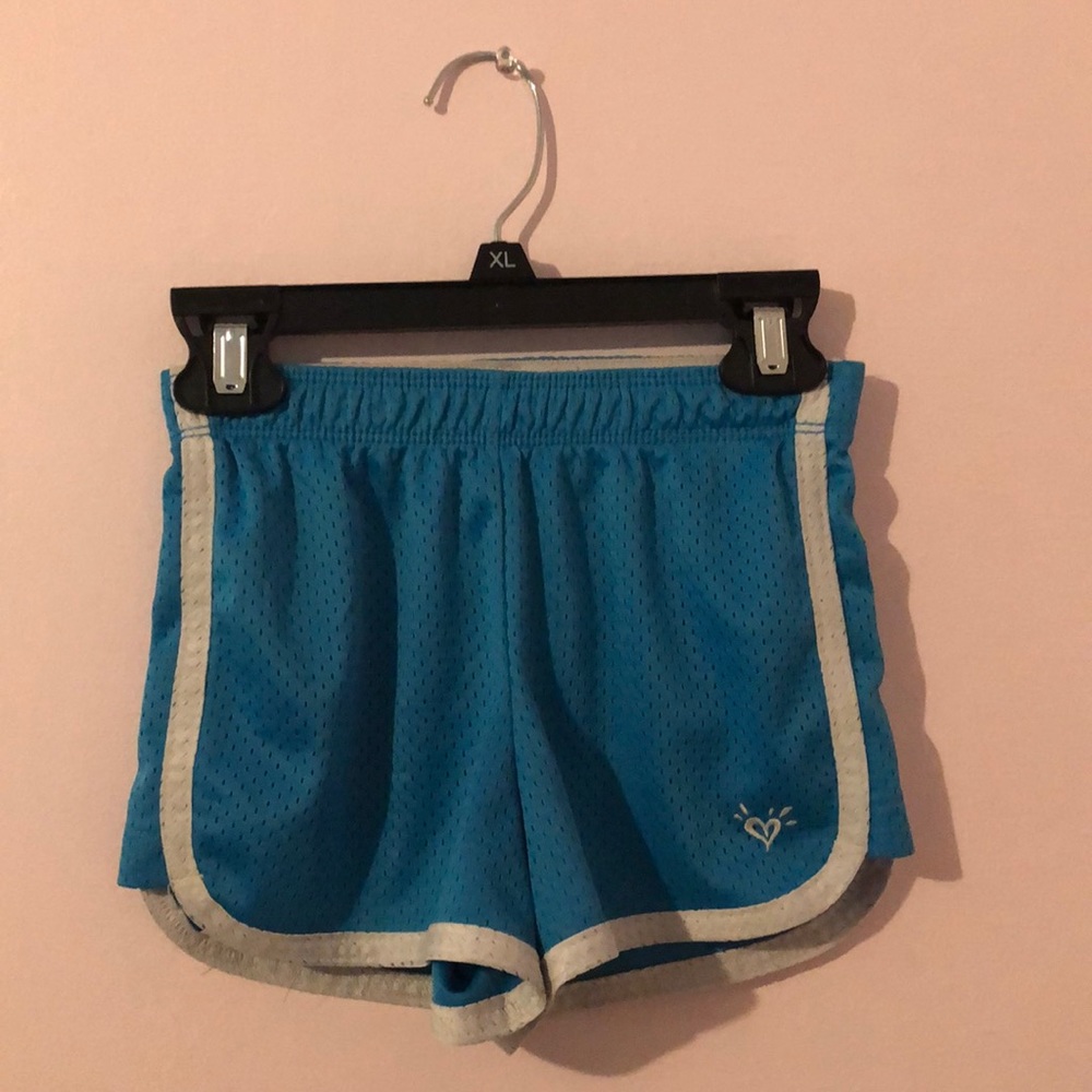 Girls Blue Athletic Shorts